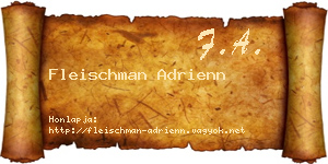 Fleischman Adrienn névjegykártya