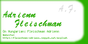 adrienn fleischman business card